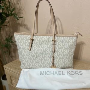 Michael Kors white handbag